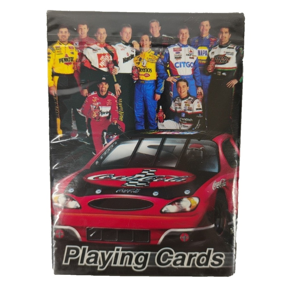 2002 NASCAR Coca Cola Family of Drivers Bicycle Brand Playing Cards NEW Sealed‎